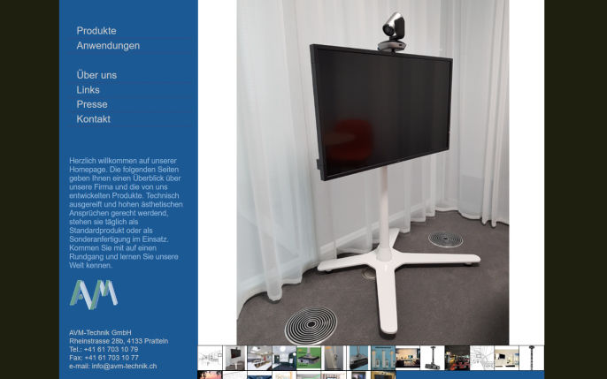 AVM Technik, Projektorhalterungen, Displayhalterungen